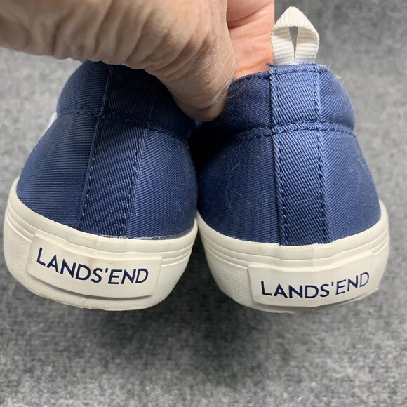 Lands End Canvas Boating Shoe Women 10 NWOB Blue Lace Up - Picture 7 of 11